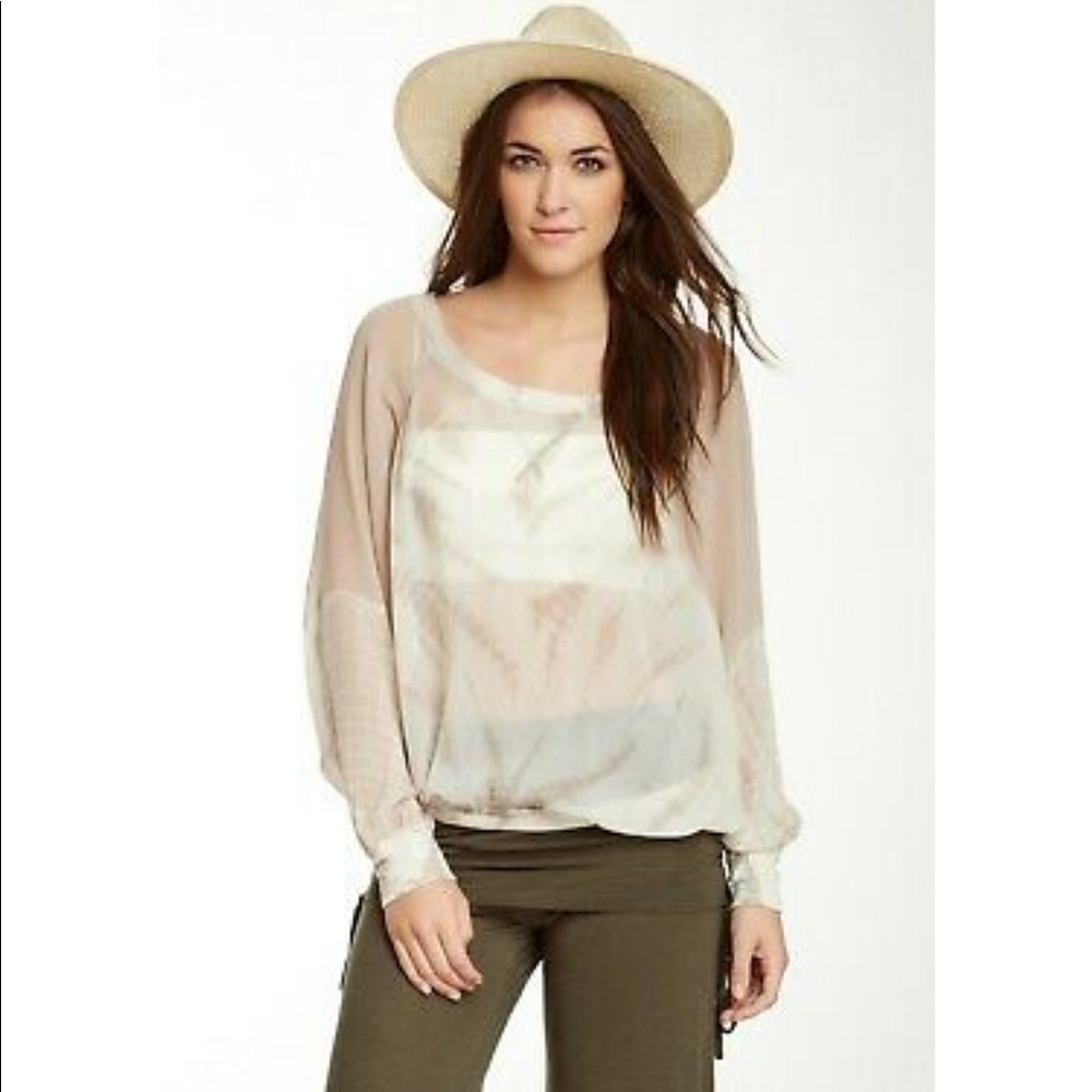Young Fabulous & Broke Tie-Dyed Balloon Blouse